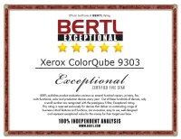 МФУ Xerox ColorQube 9303 получило высокие оценки BERTL