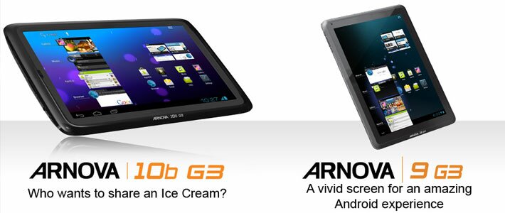 Archos официально представила 3G-планшеты ARNOVA 10b G3 и ARNOVA 9 G3