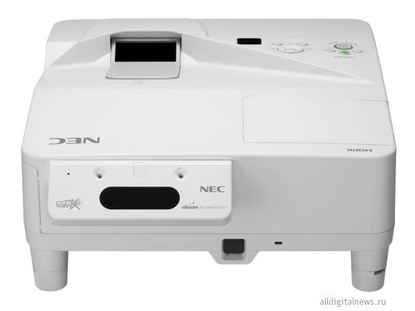 NEC представила новую серию UM ультракороткофокусных ЖК-проекторов